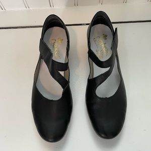 Reiker anti stress black heels, size 39/8.5